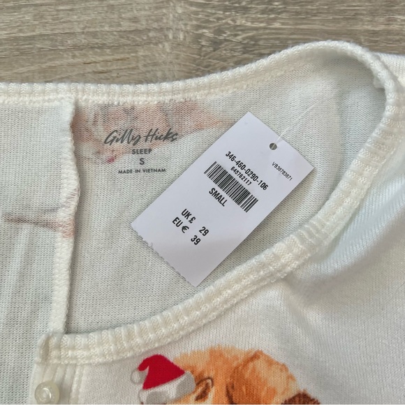 Gilly Hicks Dreamworthy Soft Jumpsuit Christmas Foxes White size Small - Picture 11 of 15